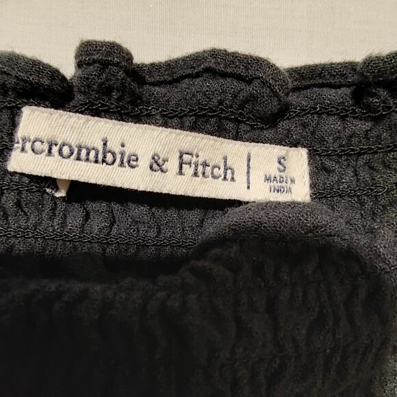 Abercrombie & Fitch Smocked Women's Small Cropped Jumpsuit - Picture 5 of 10
